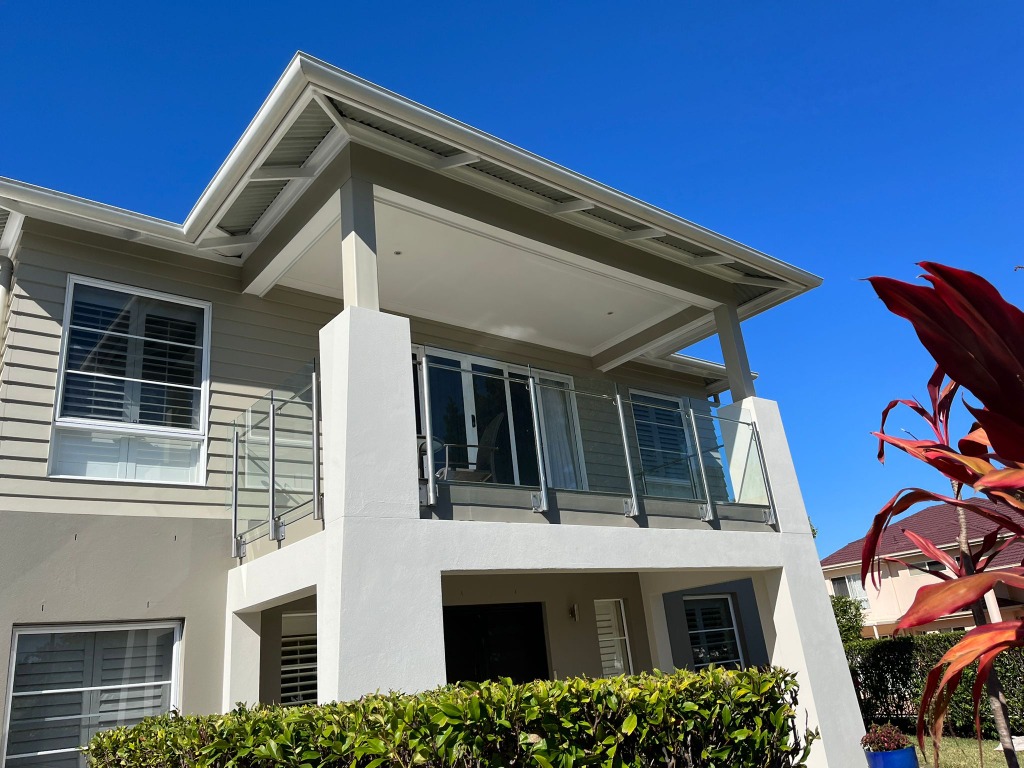 Finished house exterior painting project